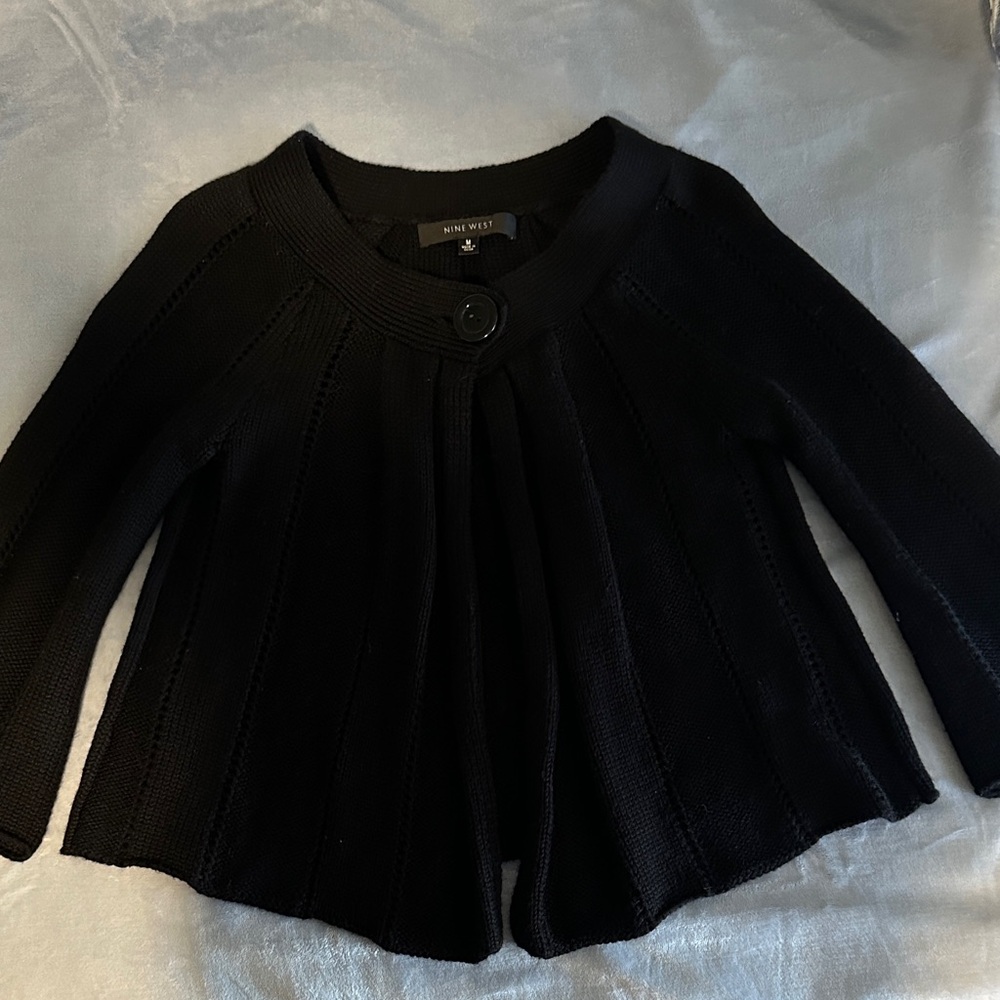 Nine West Black Cardigan Sweater for Women